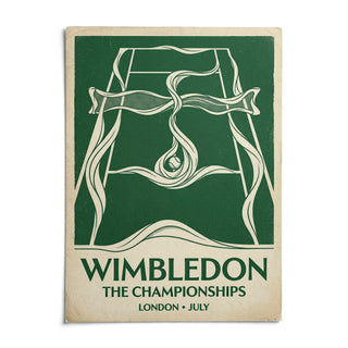 Grass Court Tennis Wall Art, shown as an unframed paper print on a plain white background