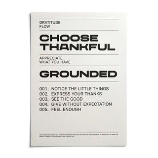 Gratitude Wall Art, shown as an unframed paper print on a plain white background