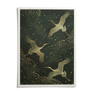 Green And Gold Print, shown as an unframed paper print on a plain white background