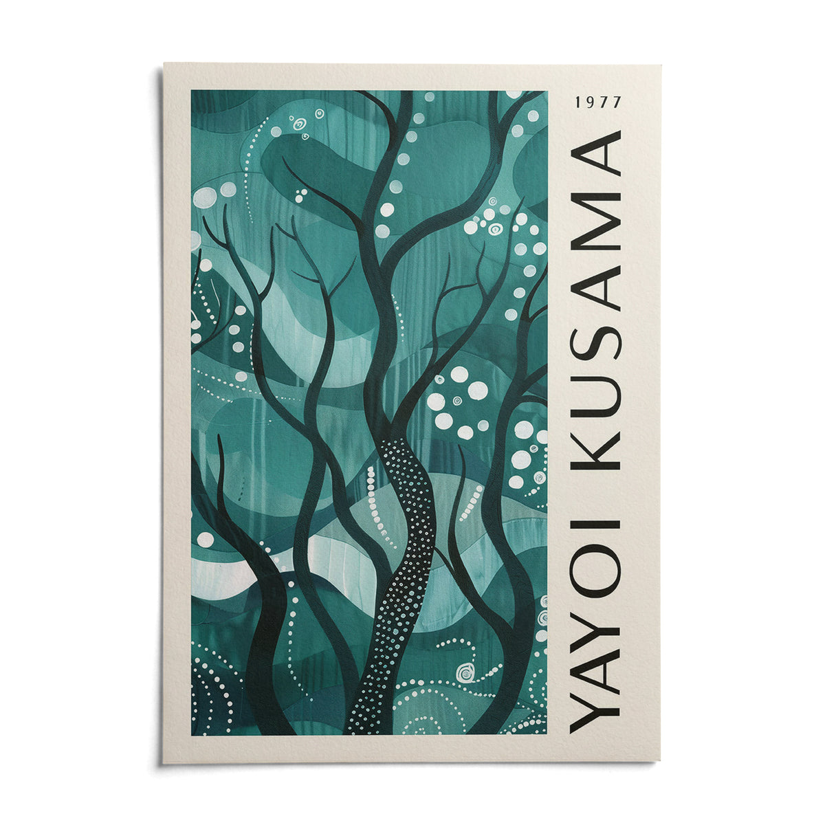 Green Nature Poster, shown as an unframed paper print on a plain white background