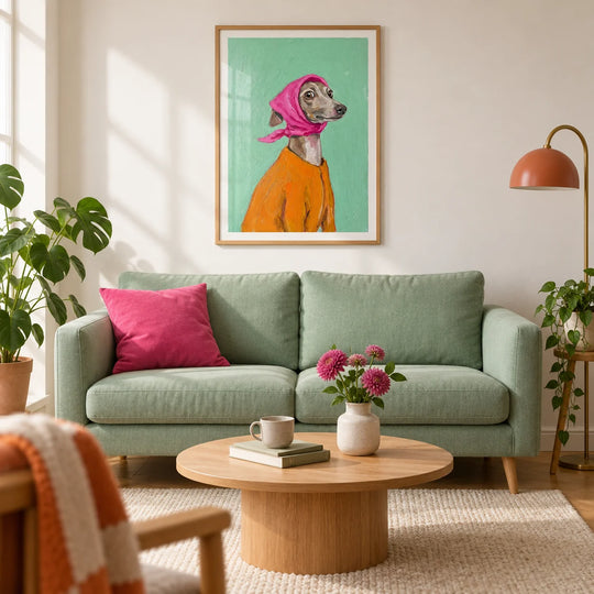 Retrato de galgo