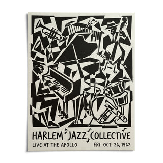 Harlem Jazz Print, shown as an unframed paper print on a plain white background