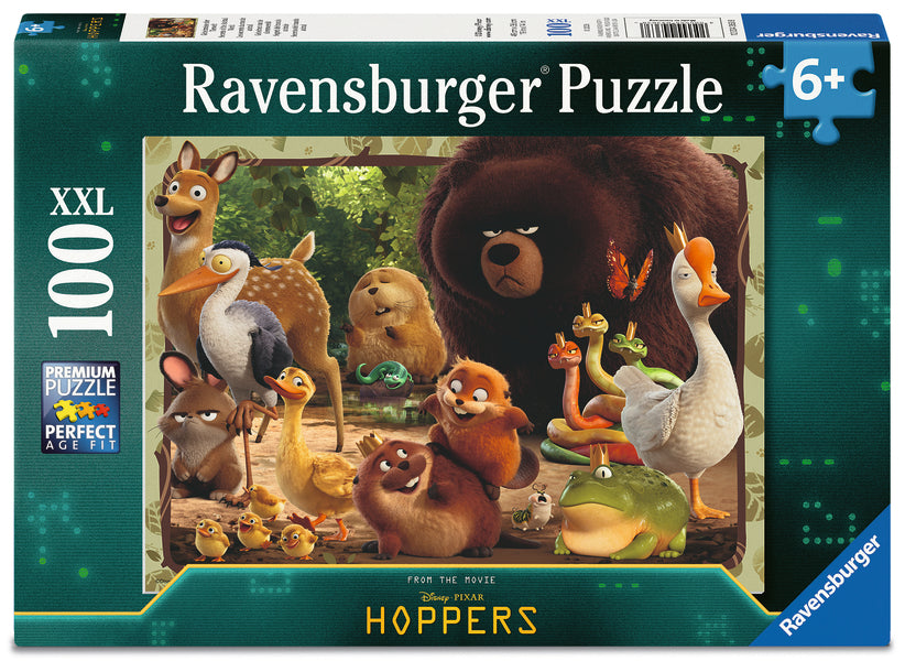 Hoppers: Secrets of the Animal World (100 pcs XXL) CASSE-TÊTE - 100 - 150 morceaux