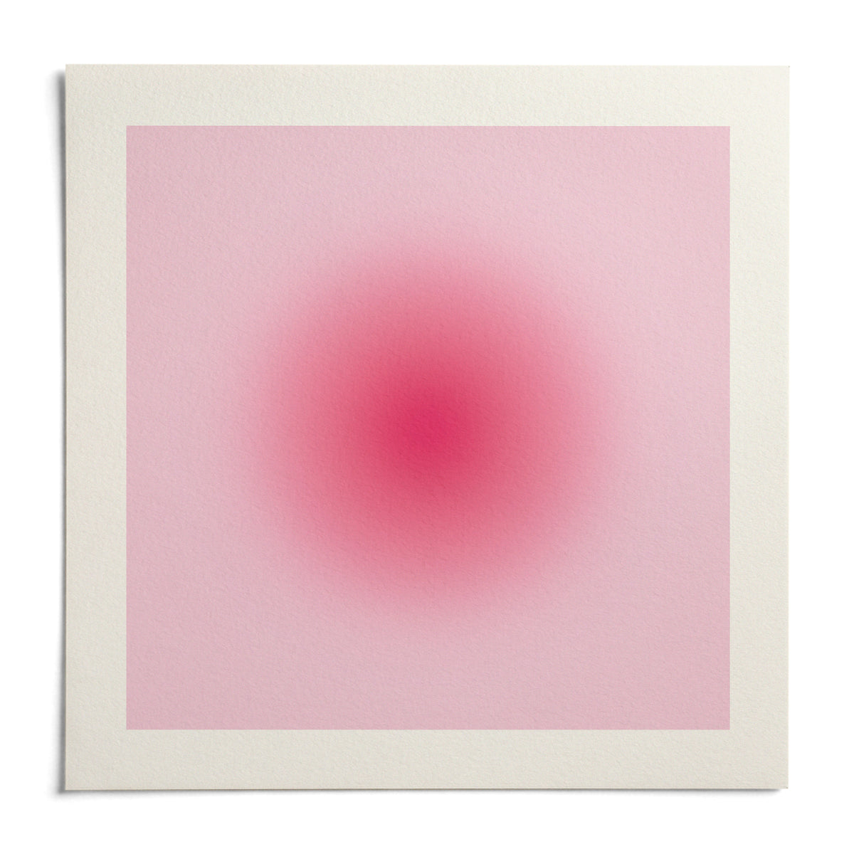 Hot Pink Wall Art, shown as an unframed paper print on a plain white background