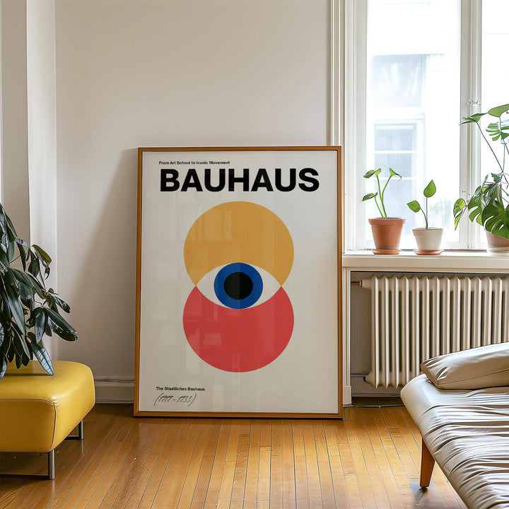 High-quality Bauhaus style poster on matte paper