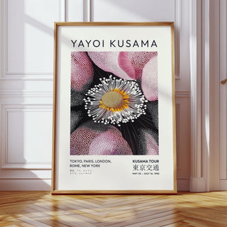 Elegant abstract Kusama print for pictures living room wall inspiration