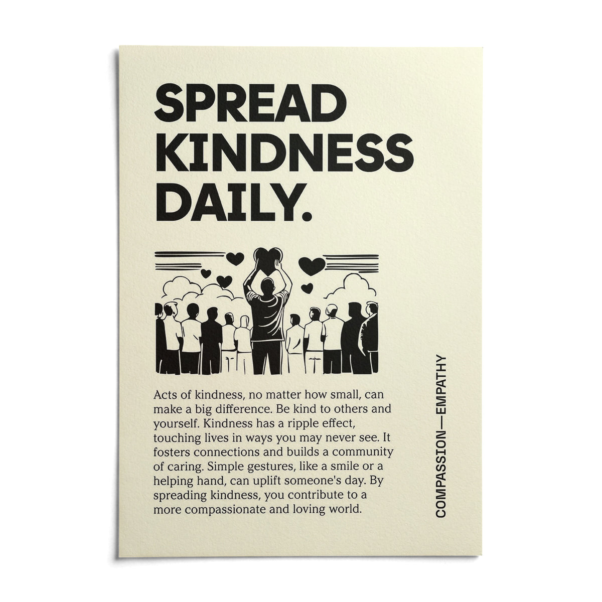 Inspirational Quotes Posters, shown as an unframed paper print on a plain white background