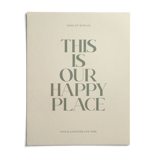Inspirational Wall Sign, shown as an unframed paper print on a plain white background