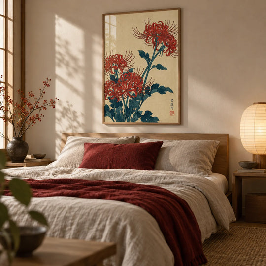 Imprimé floral japonais