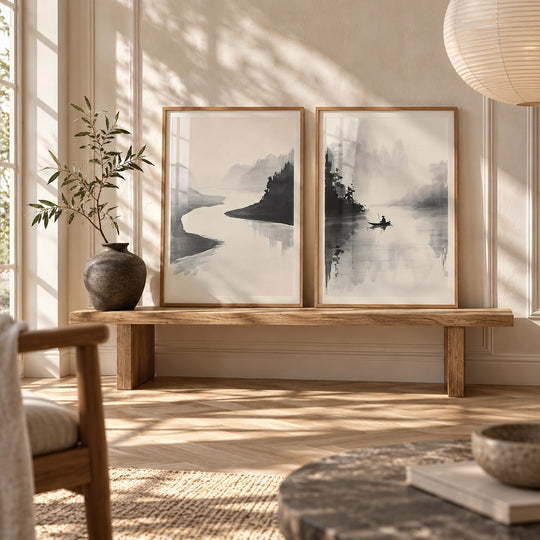 Nebliger Fluss, Set