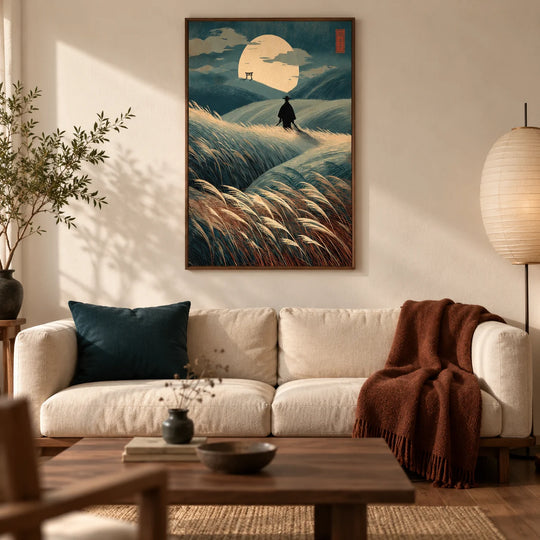 Campo illuminato dalla luna