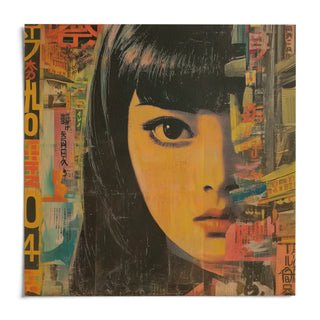 Japanese Pop Art, shown as an unframed paper print on a plain white background