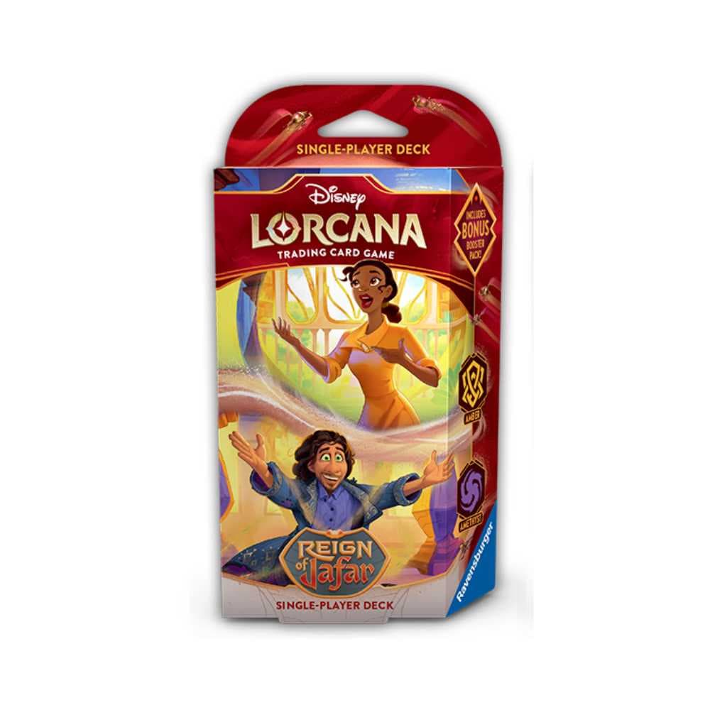 Disney Lorcana: Reign of Jafar - Starter Deck (EN) - Tiana/Bruno Madrigal (Amber/Amethyst) JEUX - Disney Lorcana - Starter Deck