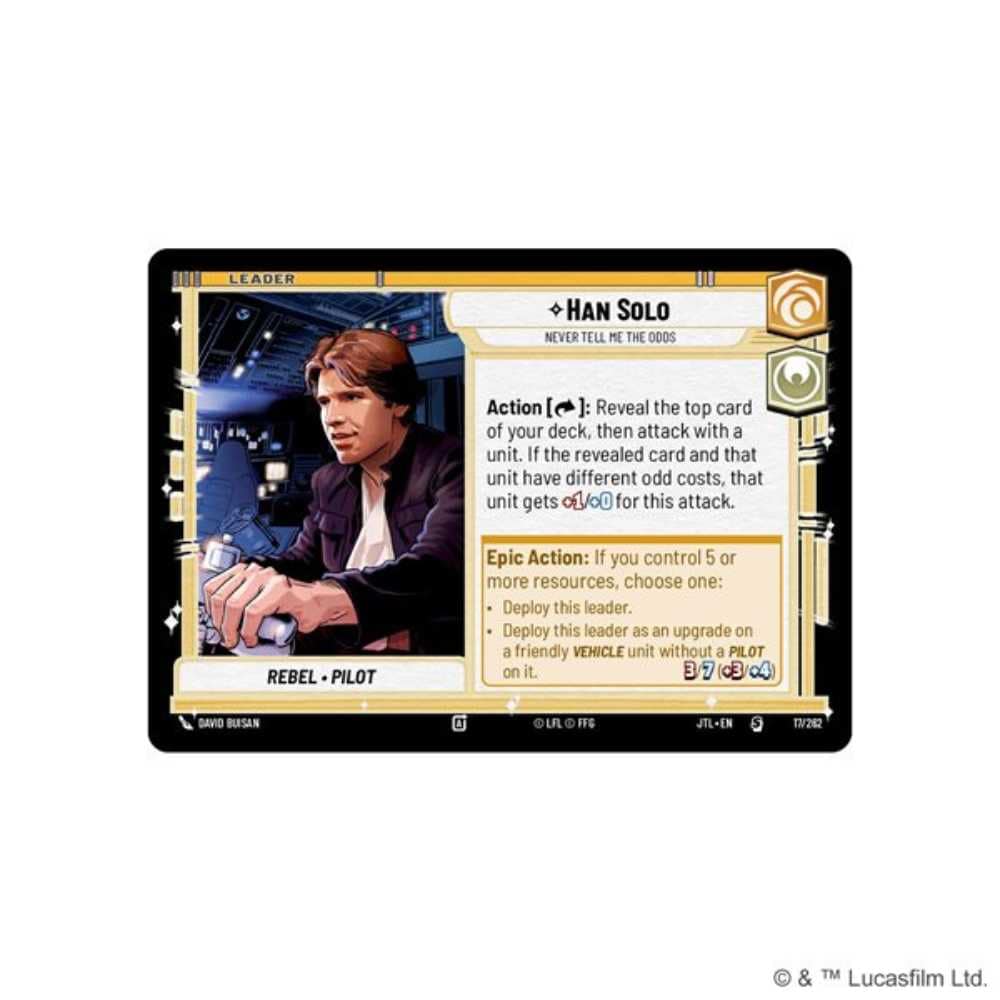 Star Wars: Unlimited - Jump to Lightspeed - Spotlight Deck: Han Solo (EN) JEUX - Jeux de cartes
