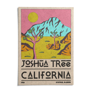 Joshua Tree Art Print, shown as an unframed paper print on a plain white background