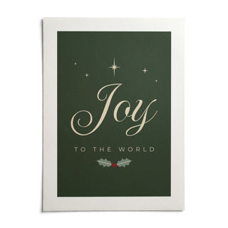 Joy to the World Print, shown as an unframed paper print on a plain white background
