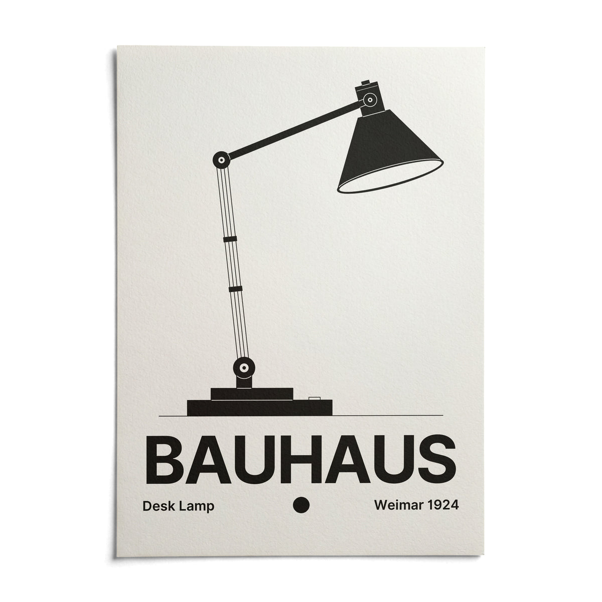 Lamp Poster, shown as an unframed paper print on a plain white background