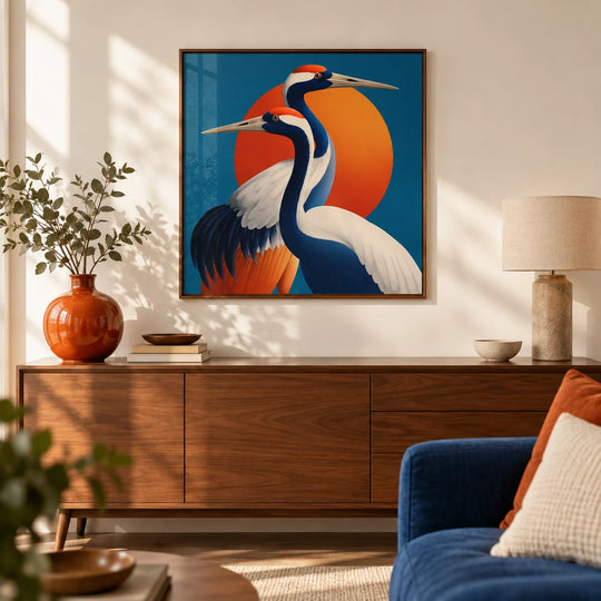 Birds Sunrise Print