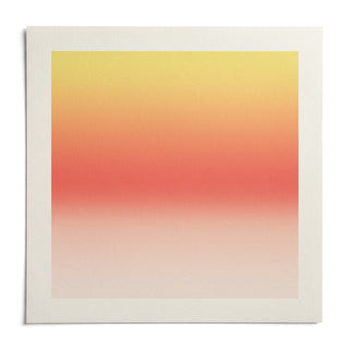 Lemon Sunset Print, shown as an unframed paper print on a plain white background