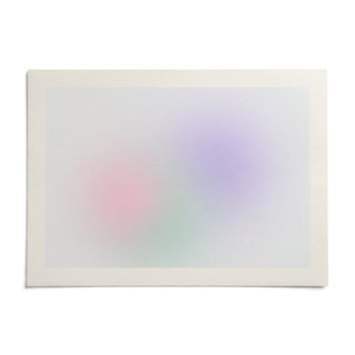 Lilac and Mint Print, shown as an unframed paper print on a plain white background