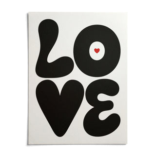 Love Art Print, shown as an unframed paper print on a plain white background