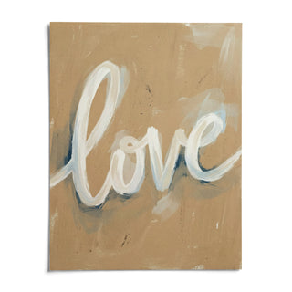 Love Wall Art, shown as an unframed paper print on a plain white background