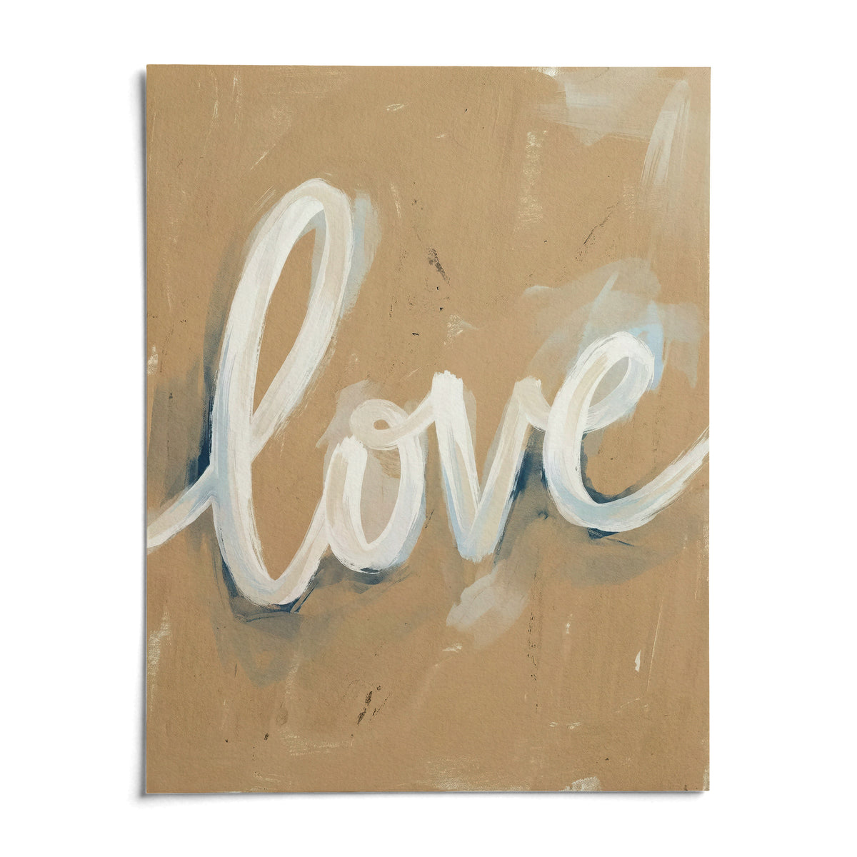 Love Wall Art, shown as an unframed paper print on a plain white background