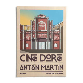 Madrid Landmark Poster, shown as an unframed paper print on a plain white background