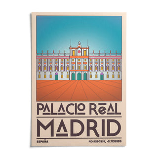 Madrid Royal Palace Poster, shown as an unframed paper print on a plain white background