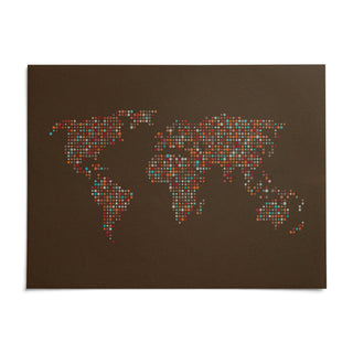 Map Of The World Poster, shown as an unframed paper print on a plain white background