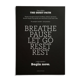 Meditation Wall Art, shown as an unframed paper print on a plain white background