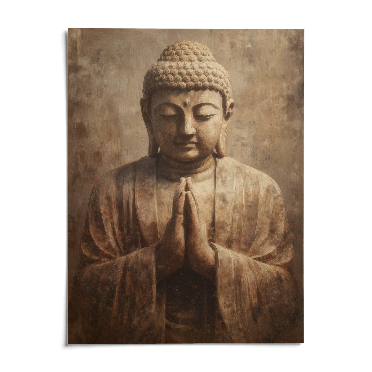 Meditative Art Print, shown as an unframed paper print on a plain white background