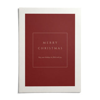 Merry Christmas Poster, shown as an unframed paper print on a plain white background