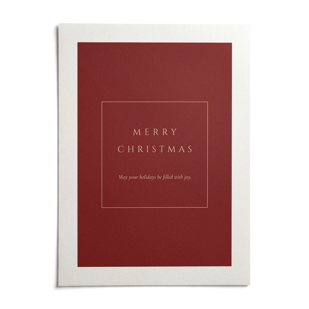 Merry Christmas Poster, shown as an unframed paper print on a plain white background
