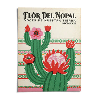 Mexican Folk Art Print, shown as an unframed paper print on a plain white background