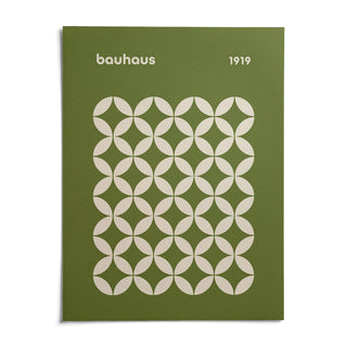 Mid Century Geometric Bauhaus, shown as an unframed paper print on a plain white background
