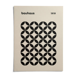 Mid Century Wall Print, shown as an unframed paper print on a plain white background