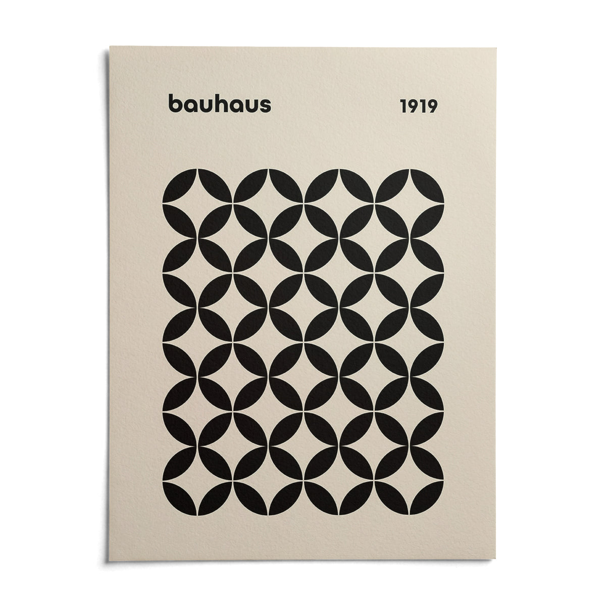 Mid Century Wall Print, shown as an unframed paper print on a plain white background