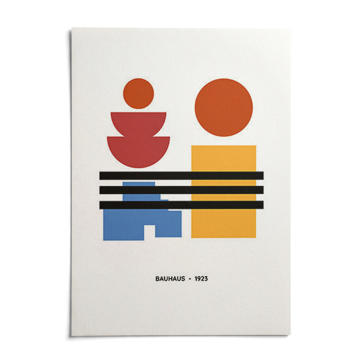 Minamalist Art, shown as an unframed paper print on a plain white background