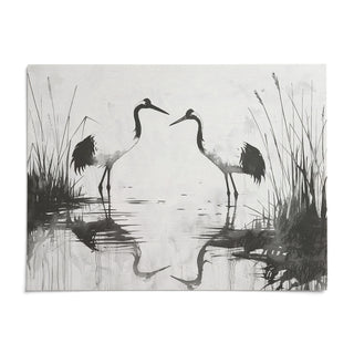 Minimalist Bird Art, shown as an unframed paper print on a plain white background