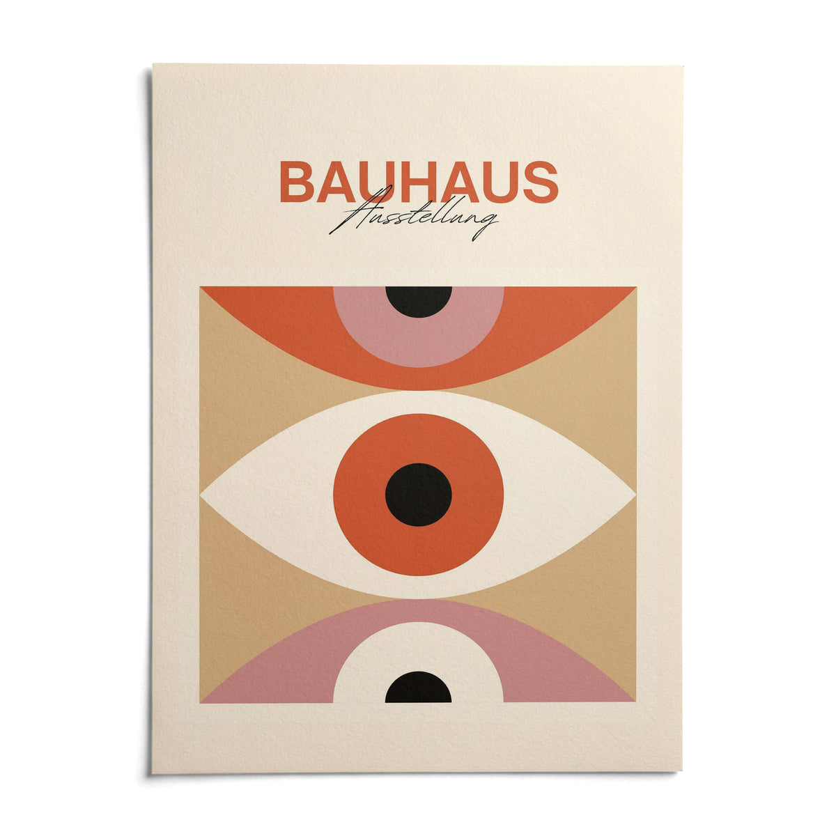 Minimalist Eye Art, shown as an unframed paper print on a plain white background