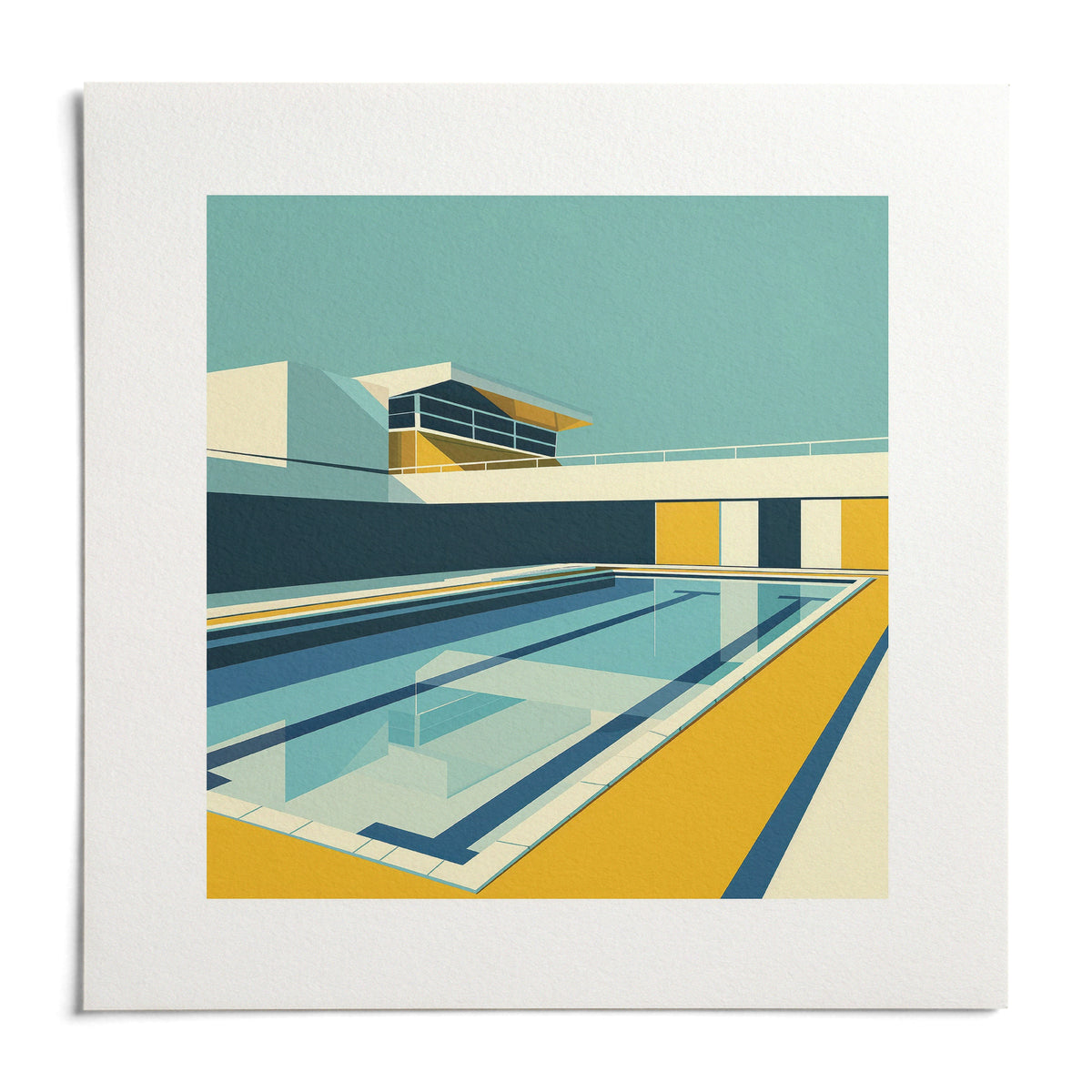 Minimalistic Art, shown as an unframed paper print on a plain white background