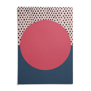 Modern Abstract Art Geometric, shown as an unframed paper print on a plain white background