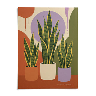 Modern Botanical Print, shown as an unframed paper print on a plain white background