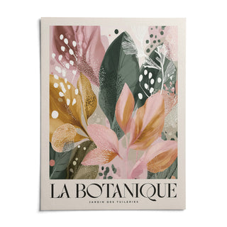Modern Flower Wall Art, shown as an unframed paper print on a plain white background