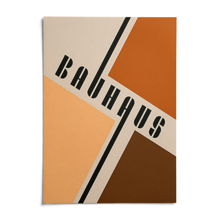 Modern Mid Century Poster, shown as an unframed paper print on a plain white background