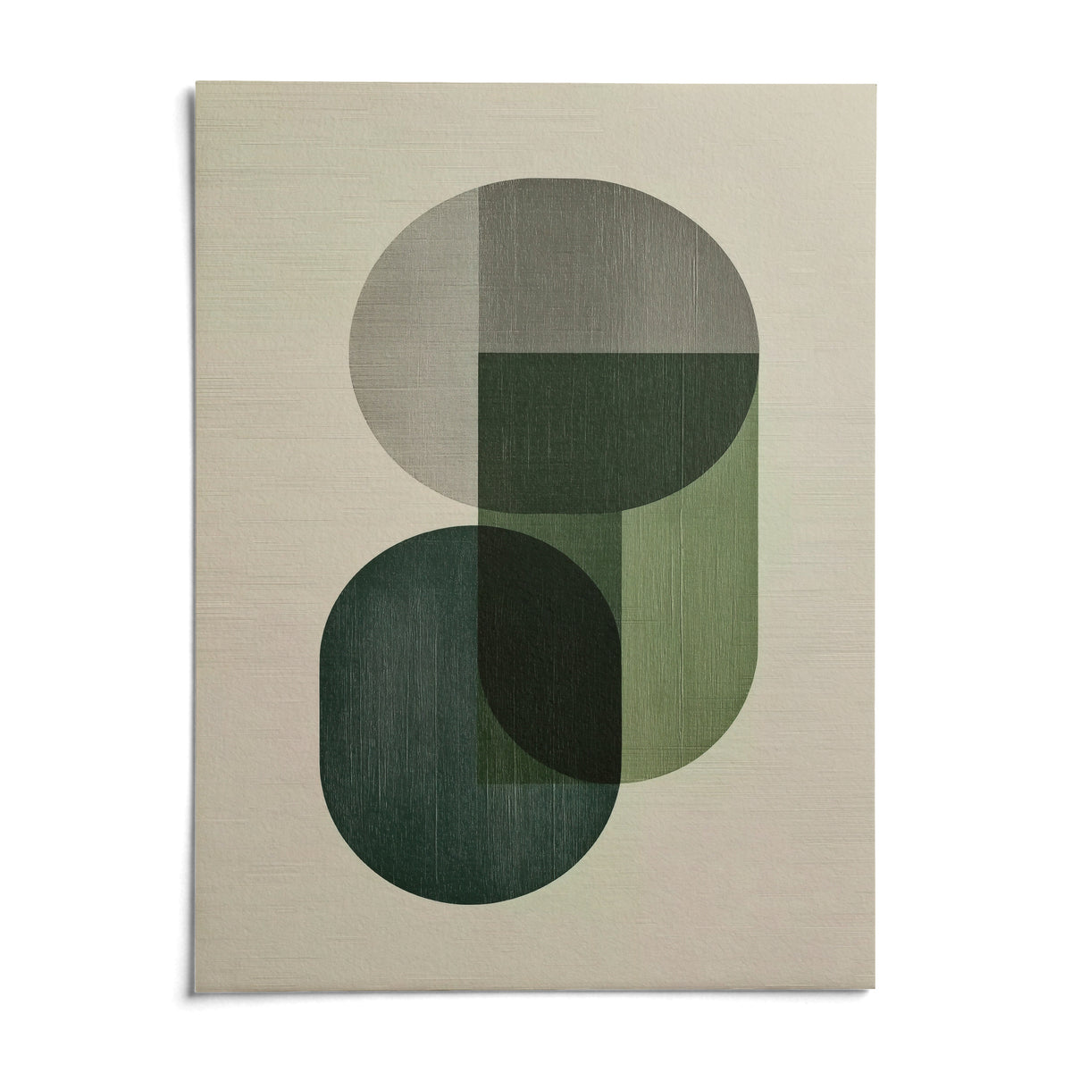 Modern Poster Decor, shown as an unframed paper print on a plain white background