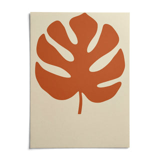 Monstera Print, shown as an unframed paper print on a plain white background