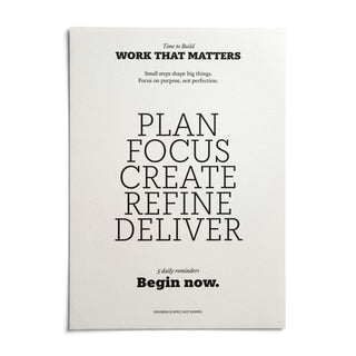 Motivate Quote Poster, shown as an unframed paper print on a plain white background
