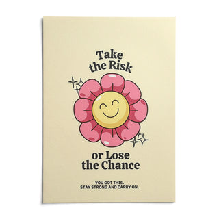 Motivational Quotes Wall Art, shown as an unframed paper print on a plain white background